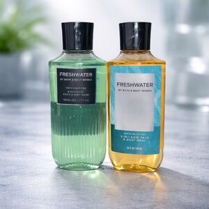 Bath & Body Works Freshwater Men’s 3-in-1 Body Wash Lot of 2 New 10 oz